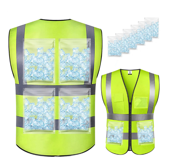 Outdoor Cooling Safety Reflective Vest Ice Jacket